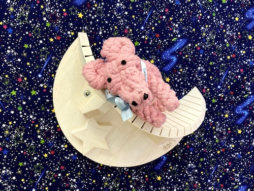 ★お月様のベット★（星付きステップ）チンチラステップ/ケージアクセサリー