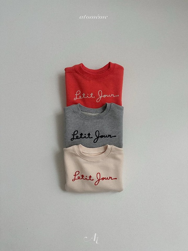 【取寄】atomeme｜petit jour mtm｜プティジュールスウェット｜S-XL｜10m-4y｜26 autumn