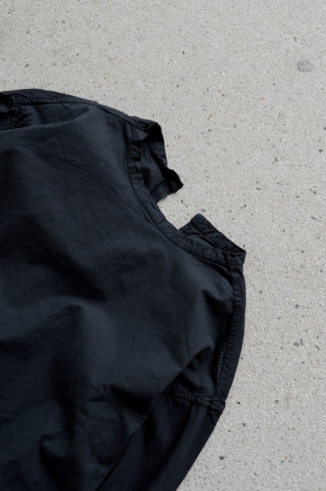 VENTITANK PROJECT EURO SWEDISH ARMY 1970's COSTOM REMADE SURGICAL HANTEN SHIRT DYED BLACK DEAD STOCK スウェーデン サージカルハンテンシャツ
