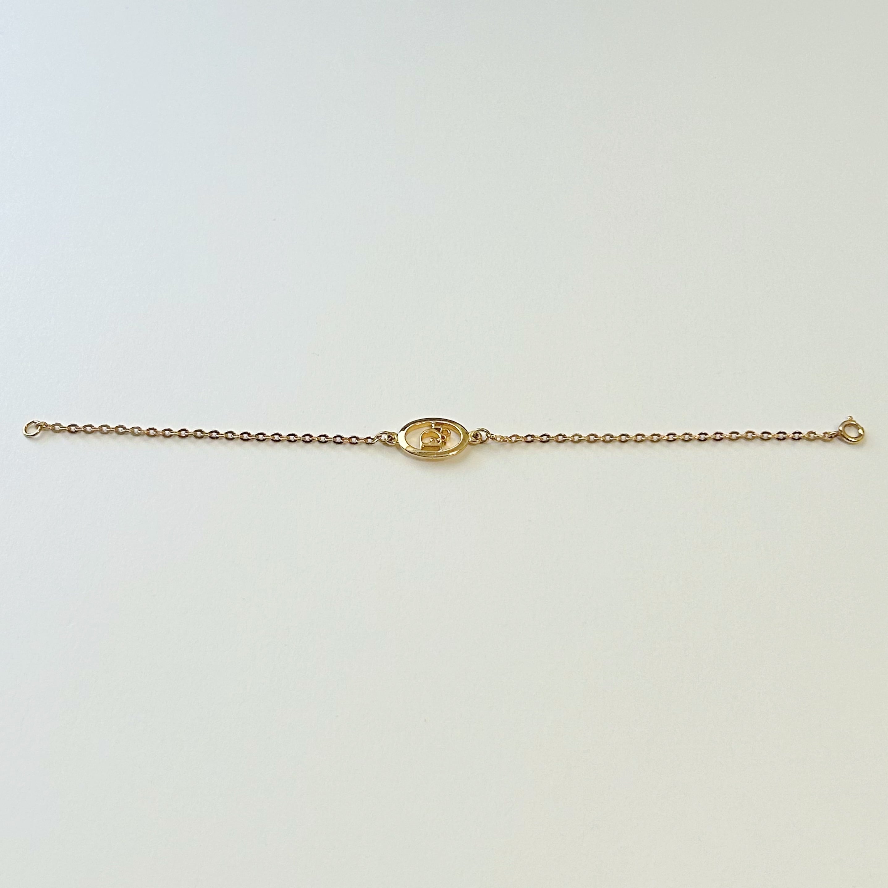 B6025】Christian Dior logo cut out bracelet/クリスチャンディオール 