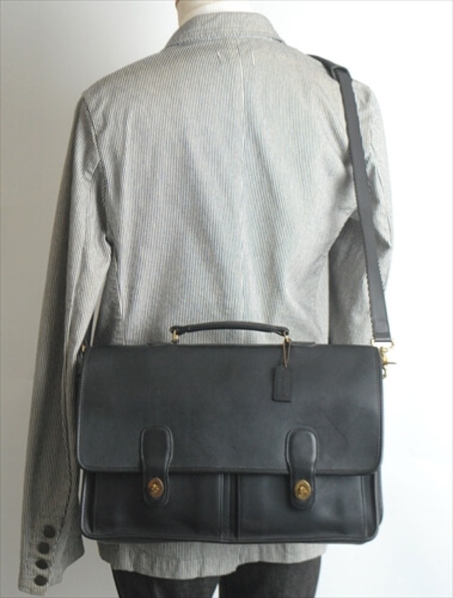 送料込 美品☆COACH レザー 2WAY ブリーフケース あつ オールド コーチ 