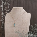 陶器ネックレス  小さな羽no.21  turquoise