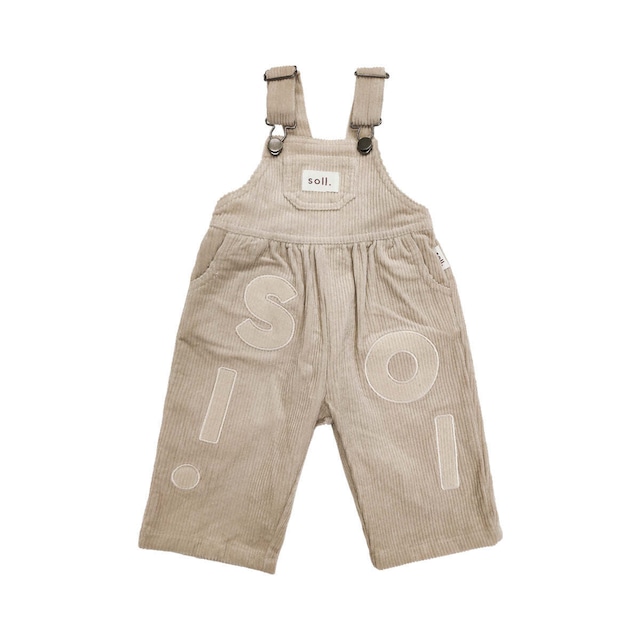 【即納】Corduroy Soll Overalls - Beige_ soll. the label