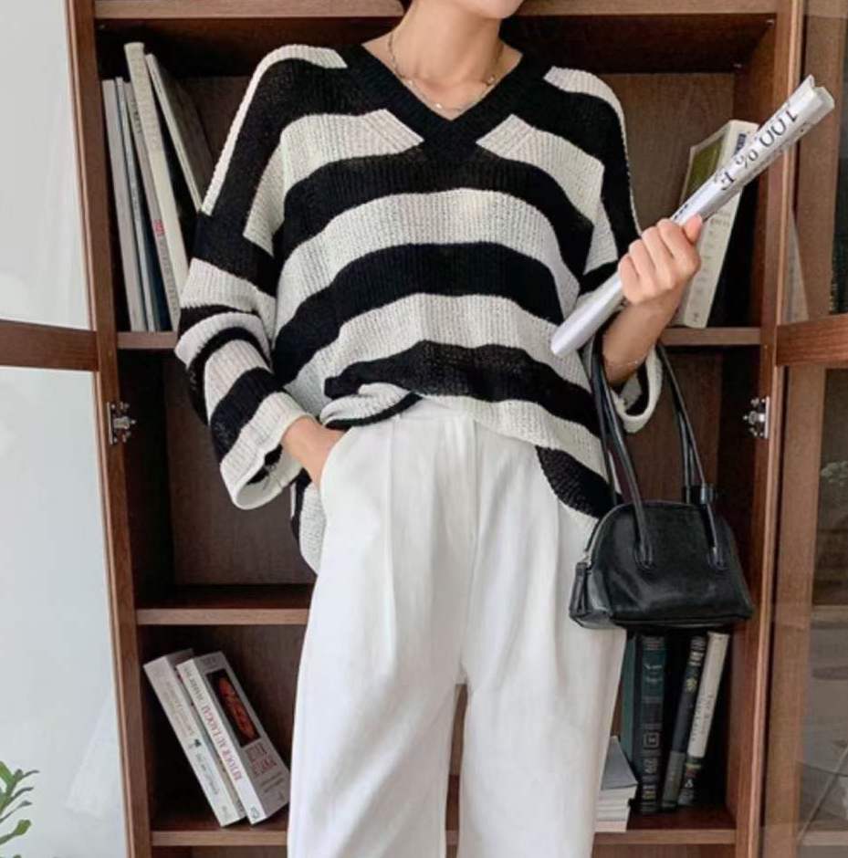 ボーダーサマーニット　AJ11079-1957