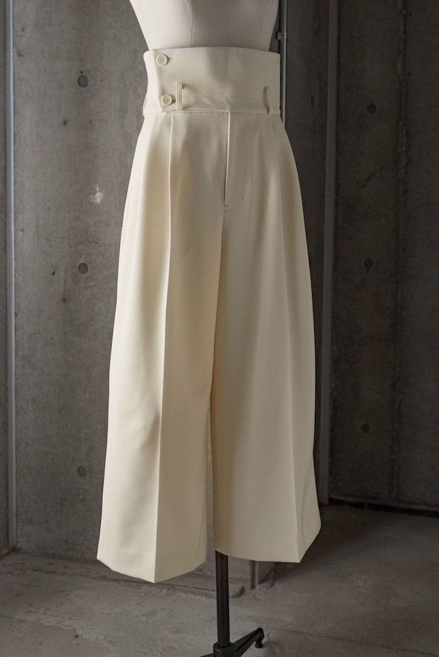 CUMMERBUND PANTS(CREAM) ご注文から一週間前後で発送