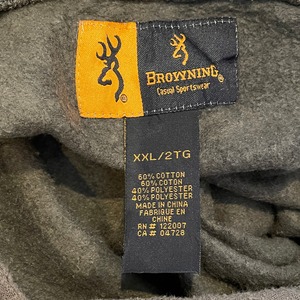 【BROWNING】企業系 ロゴ プリント スウェットパーカー オーバーサイズ XL ブローニング US古着