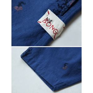 刺繍入り ワイドレッグ コットンパンツ A00385