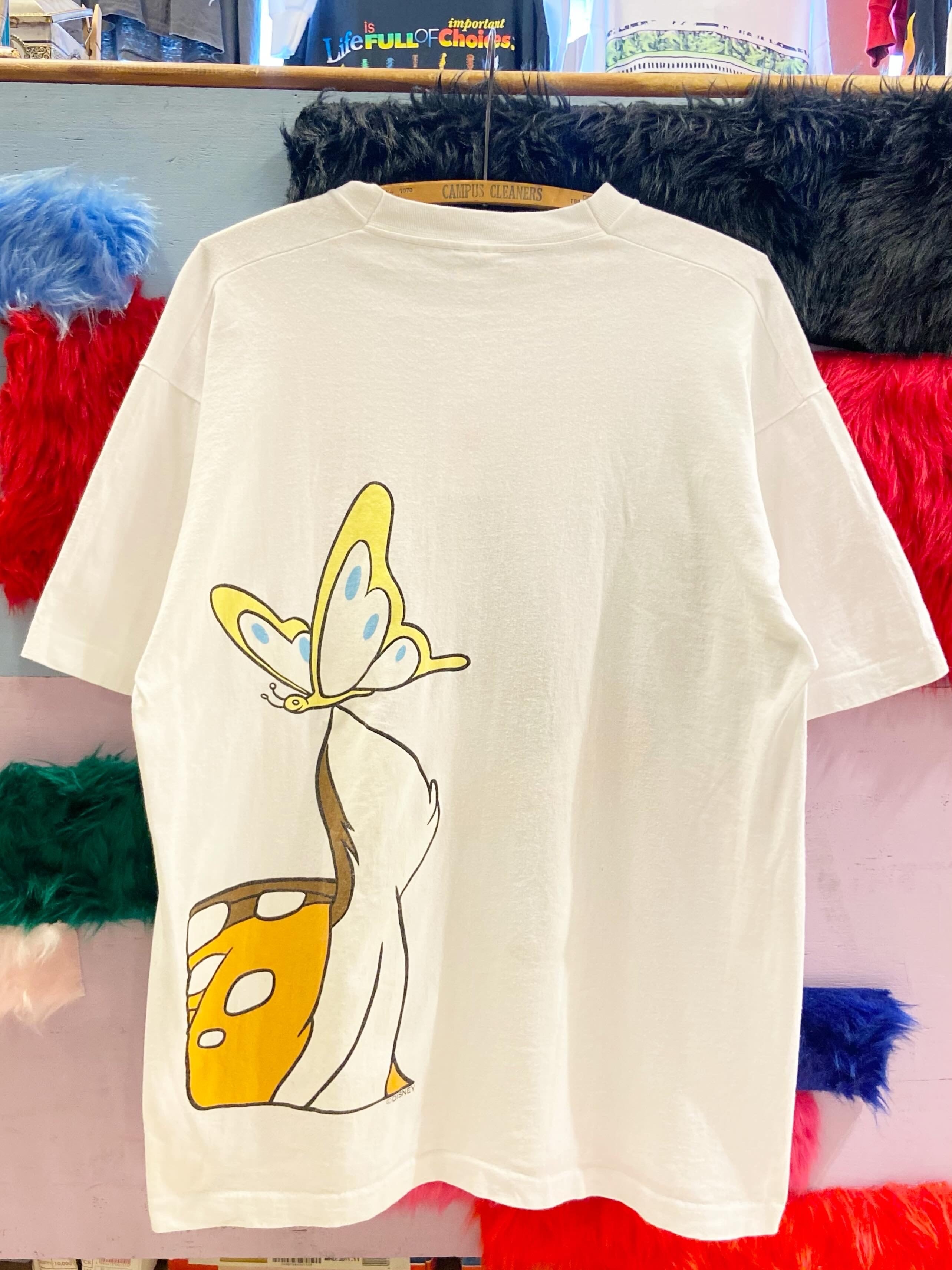 ディズ兄 90s DISNEY ディズニー Bambi バンビ 両面プリント Tシャツ