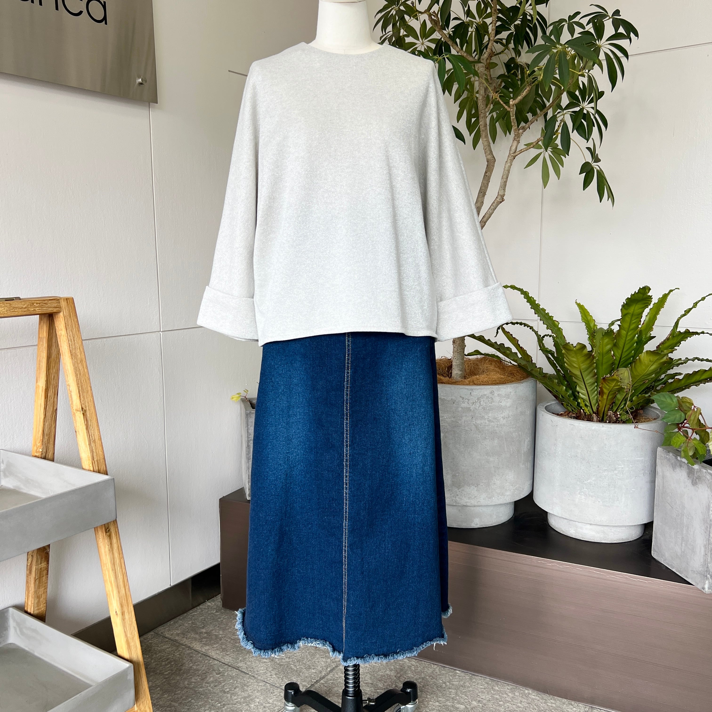 デニム ロングフレアスカート《 INDIMARK インディマーク