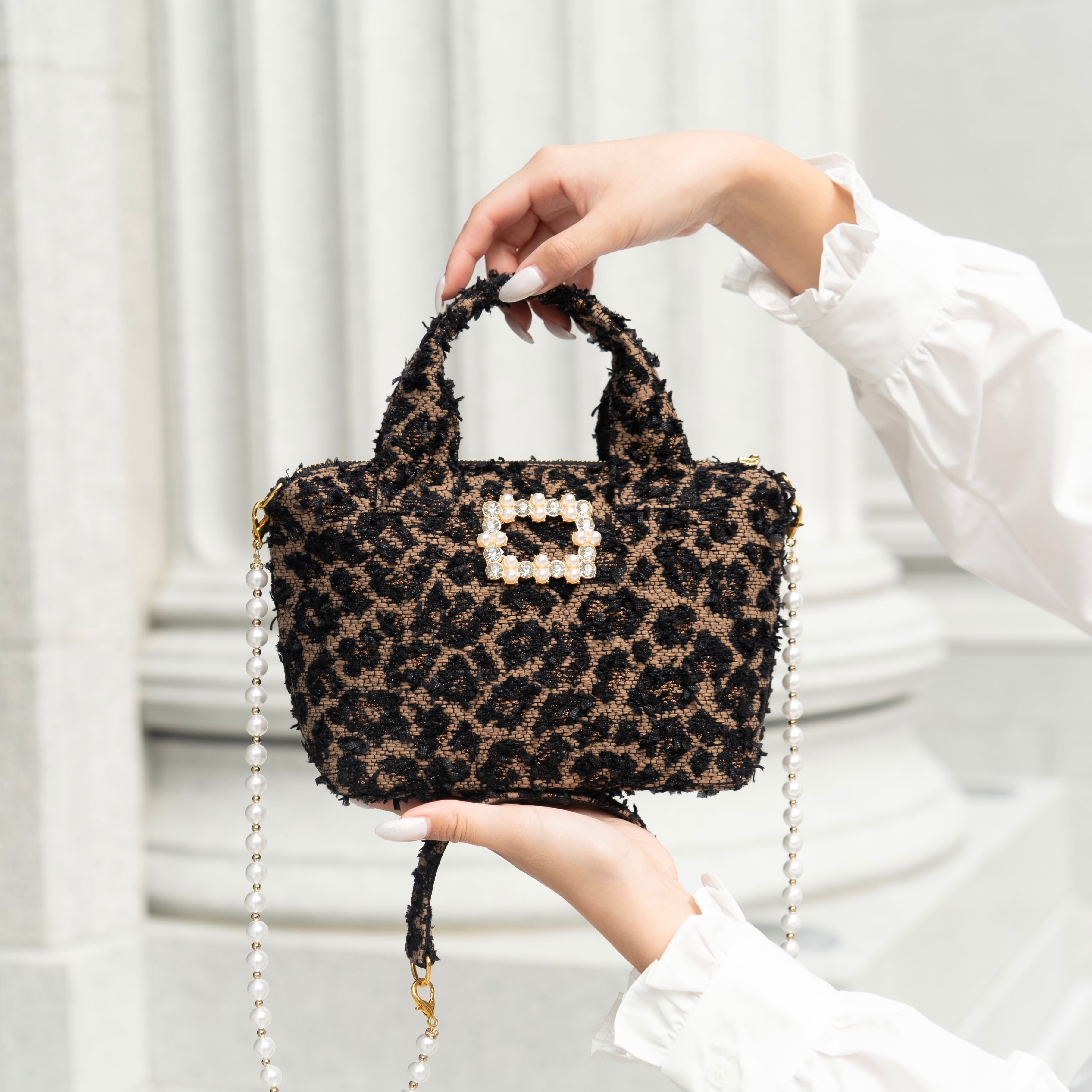 値下げ可能！リコルヌブランシュツイードミニバッグ 値下げ可能！リコルヌブランシュツイードミニバッグ - メルカリ