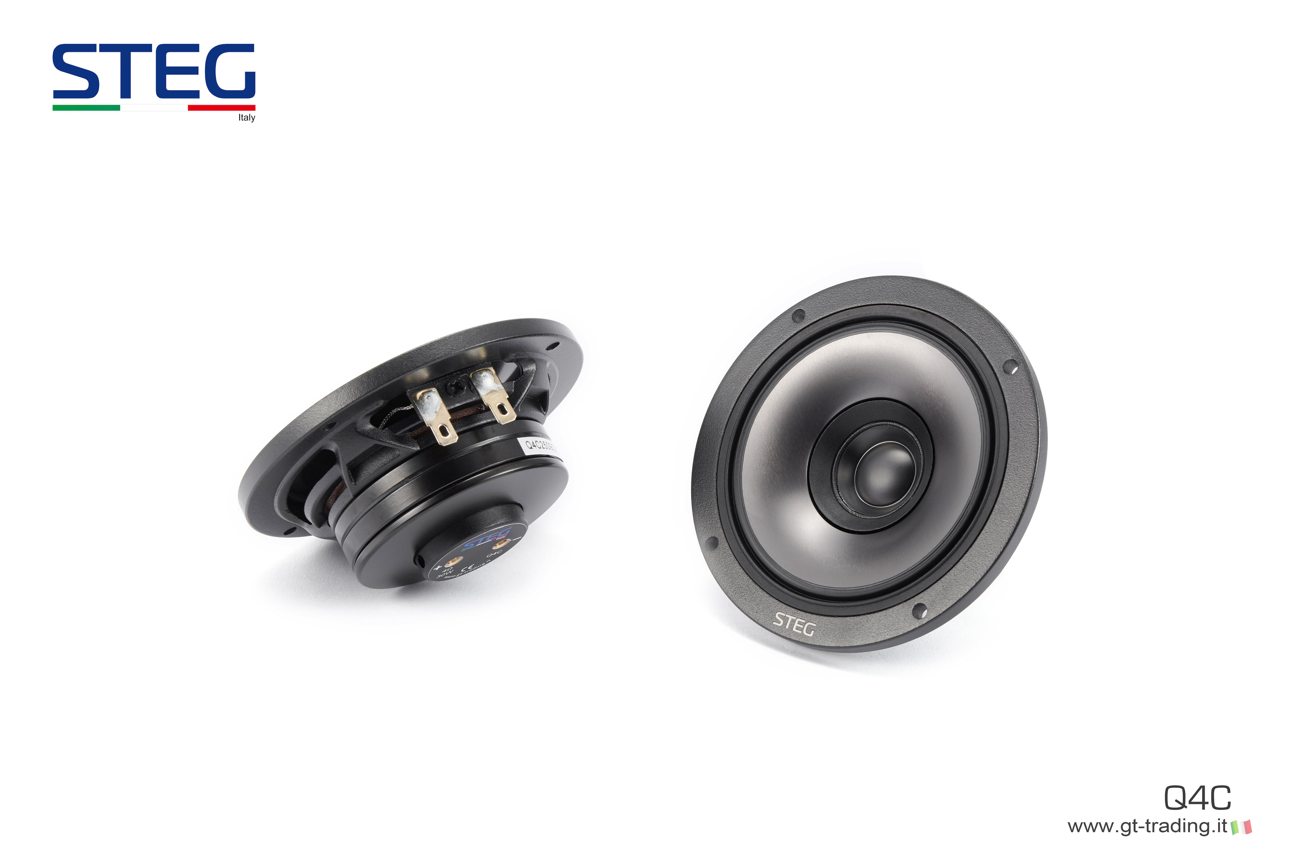 国内正規品】STEG 「Q4C」 4インチ ハイエンド同軸フルレンジ