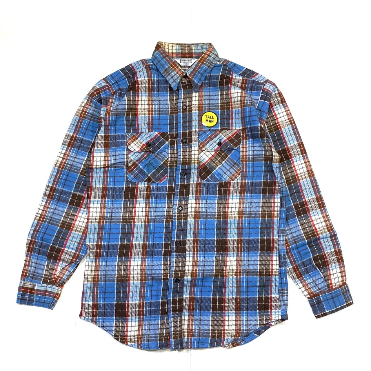 DEAD STOCK デッドストック 70〜80年代 ビンテージ USA製 Five Brother ファイブブラザー チェック柄 長袖 ヘビー ネルシャツ メンズL ライトブルー×ブラウン×ホワイト 70S 80S ヴィンテージ 古着【長袖シャツ】 | cave 古着屋【公式】古着通販サイト DEAD STOCK デッドストック 70〜80年代 ビンテージ USA製 Five Brother ファイブブラザー チェック柄 長袖 ヘビー ネルシャツ メンズL ライトブルー×ブラウン×ホワイト 70S 80S ヴィンテージ 古着【長袖シャツ】 | cave 古着屋【公式】古着通販サイト