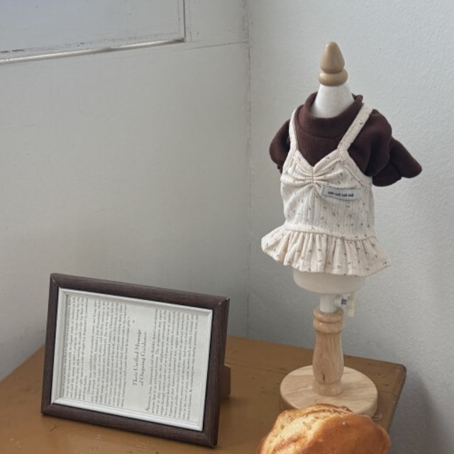 【予約】[tak!tak!tak!tak!] Knit Layered Tops（brown）