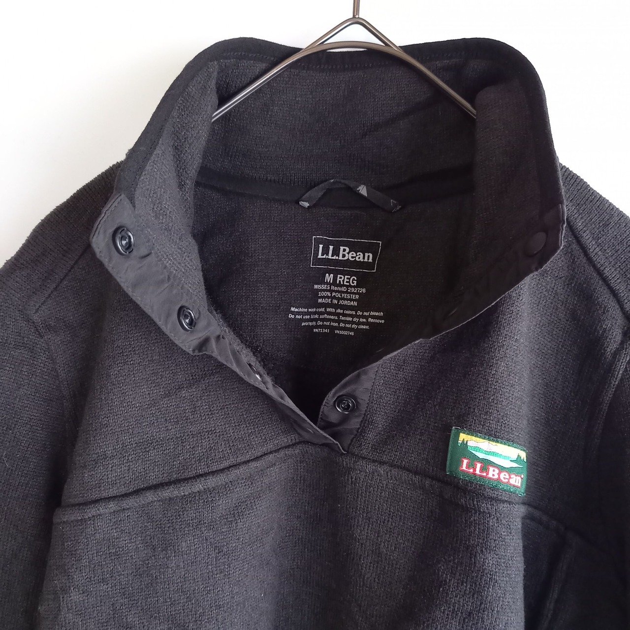 エルエルビーン　ハーフボタン　フリース　プルオーバー　スナップT　裏ボア　Ｍ