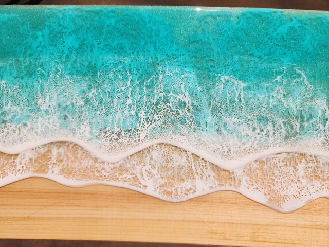 354.オーシャンレジンアート 1枚板