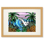 Art Print A4（Pineapple Surf）with Frame