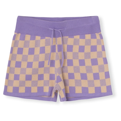 《A MONDAY 2023SS》Andie Shorts / African Violet Check Print