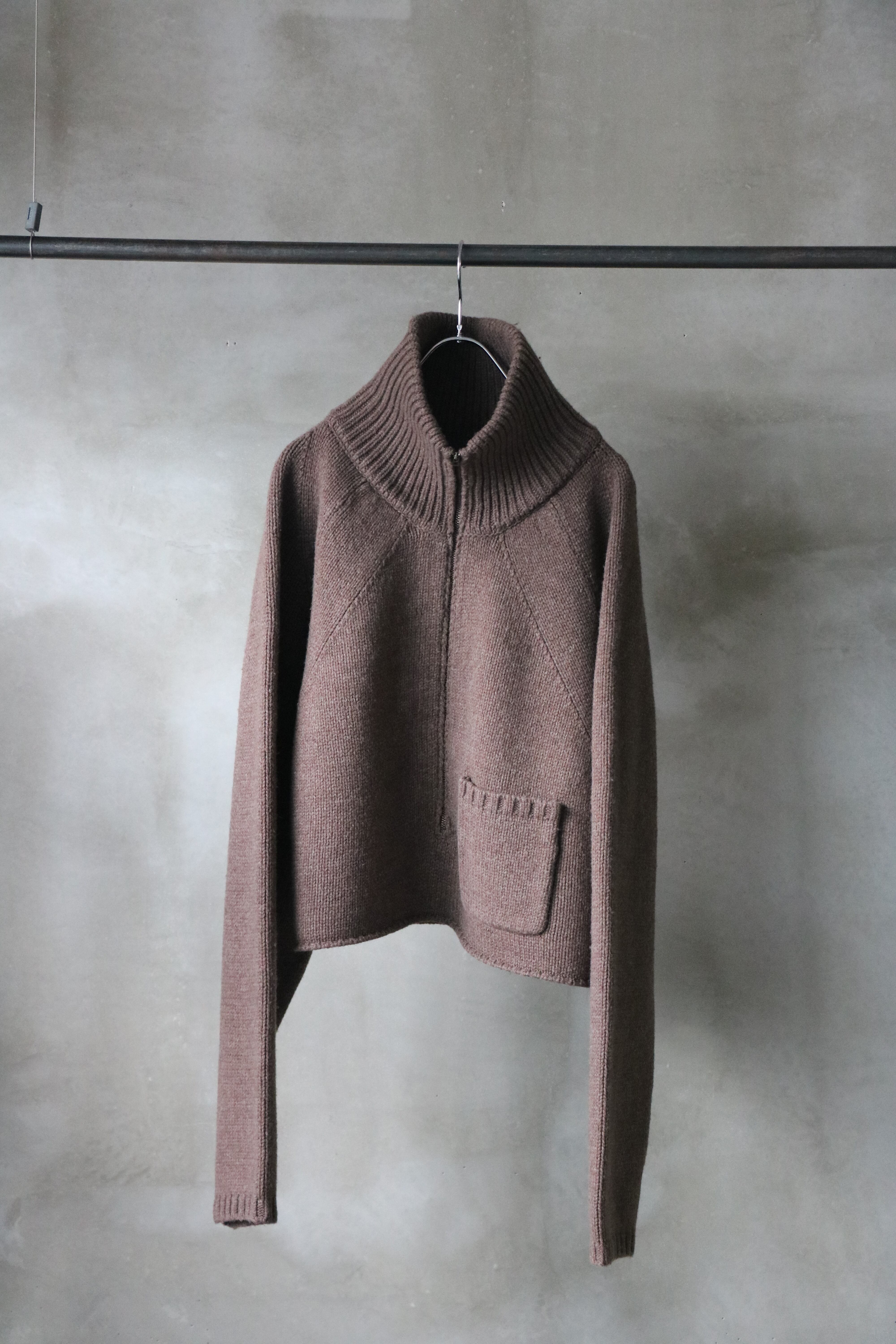 Ancellm / SHORT LENGTH HALFZIP KNIT / ANC-KN08 / アンセルム 