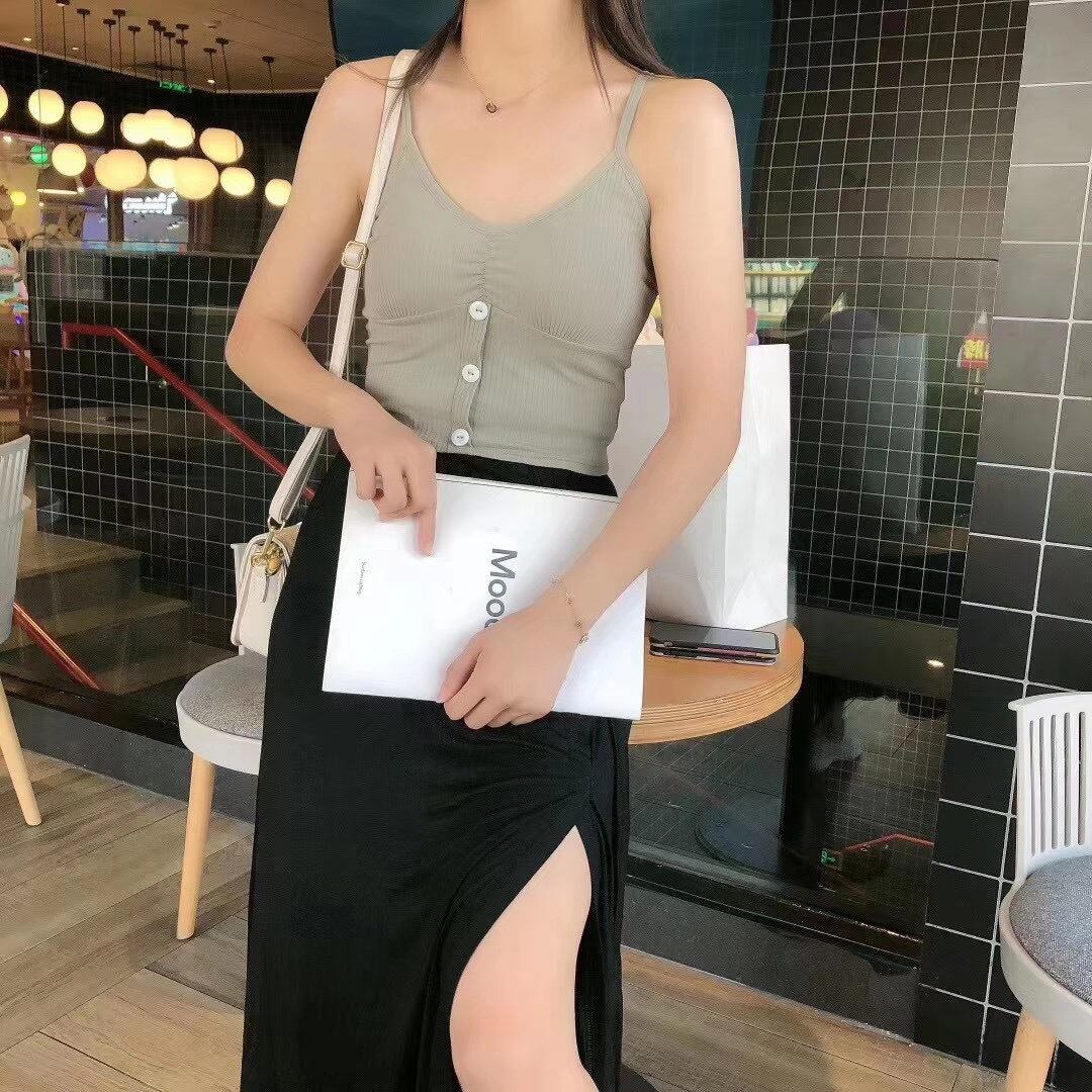 フロントボタンキャミ