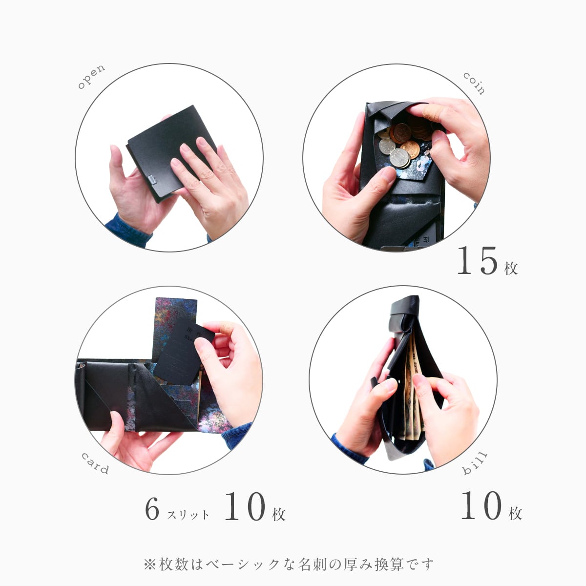 Aurora ショートウォレット2.0 ブラック×オーロラ | 所作 Shosa