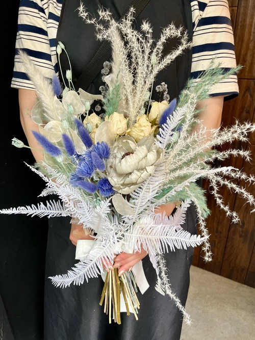 bridal bouquet 【ホワイト＆ブルー】