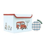 スヌーピーフタ付き折りたたみ収納BOXbus/きょうだいたち(5257478)