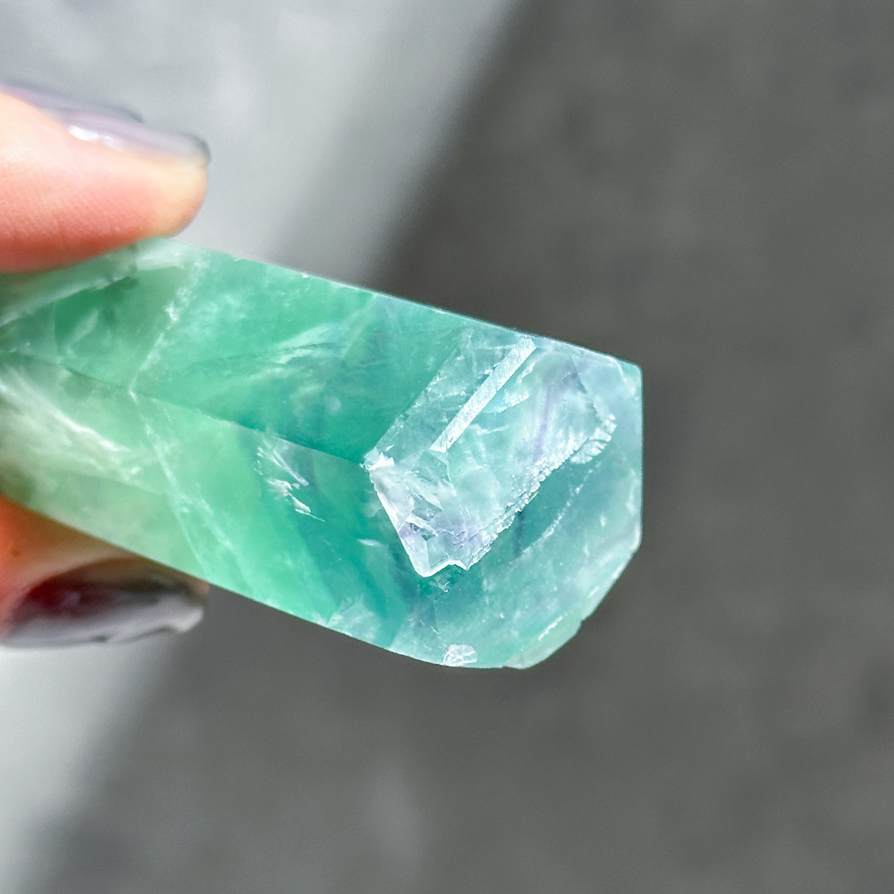 エンジェルフェザーフローライトタワー型62◇ Angel Feather Fluorite