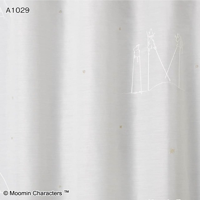 【シアーカーテン】MOOMIN TAKEUMA voile（100×133cm）