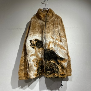 used design pattern fleece jacket