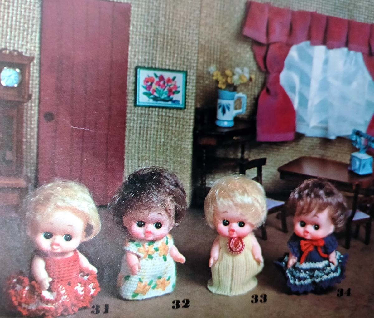 昭和 編み物本】今流行のマスコットとネグリジェ人形（昭和50年