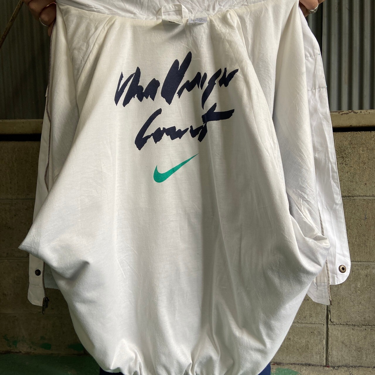 90年代 NIKE ナイキ CHALLENGE COURT バックロゴ刺? ポリエステル 