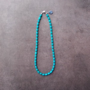 【完売】Magnesite Turquoise × Blue Jade Necklace／ブルージェード × マグネサイトターコイズ ネックレス