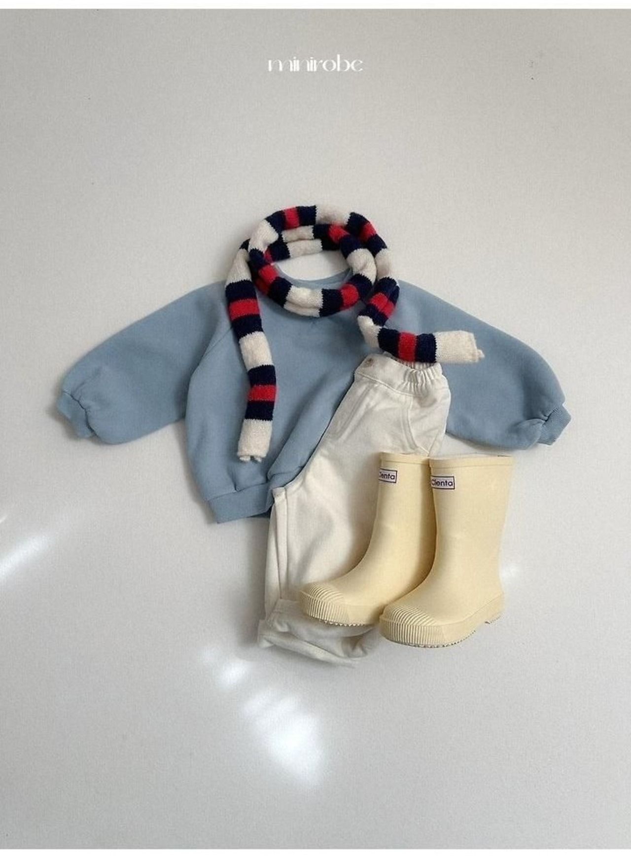 〖取寄〗韓国子供服 / 26winter / minirobe / ラグランラウンドトレーナー / キッズ *S~XL*