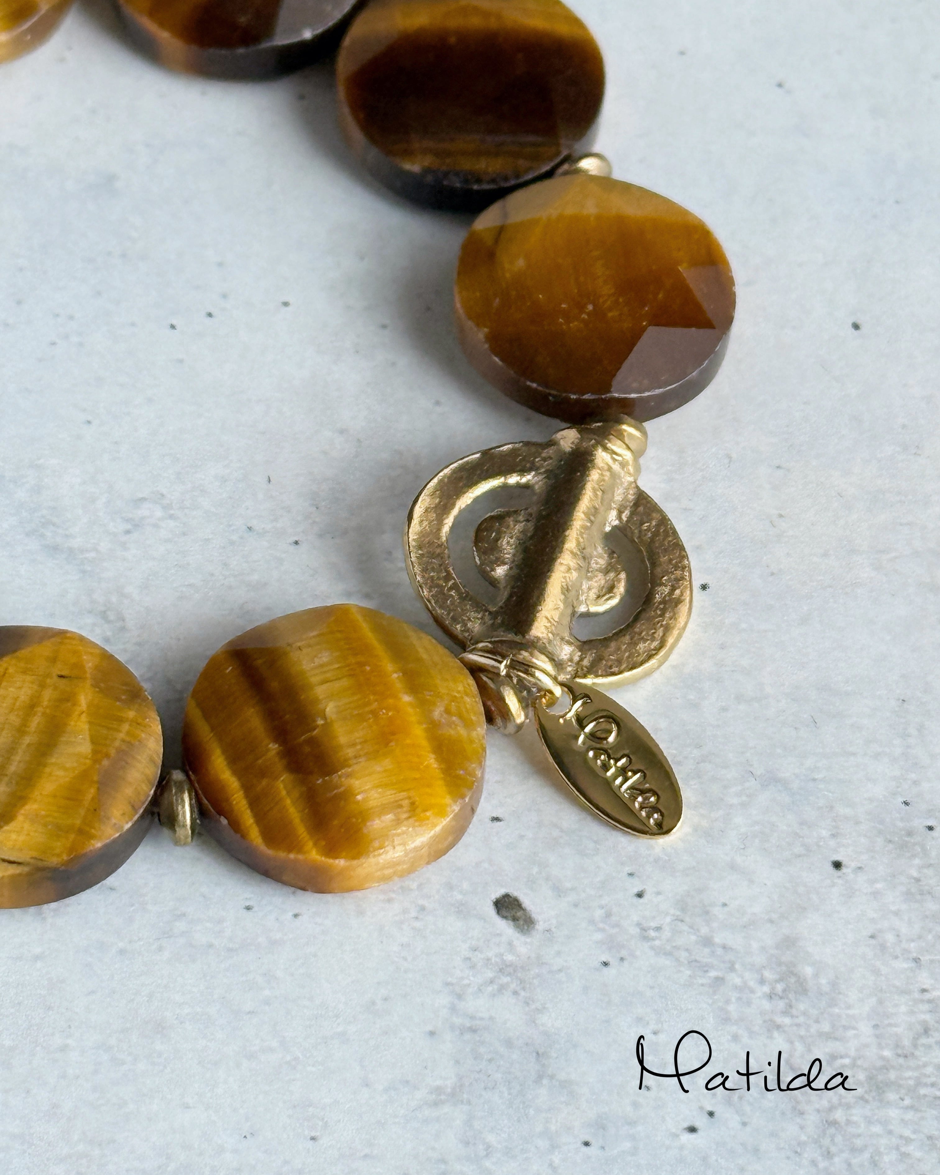 tumble bracelet(タイガーアイ)