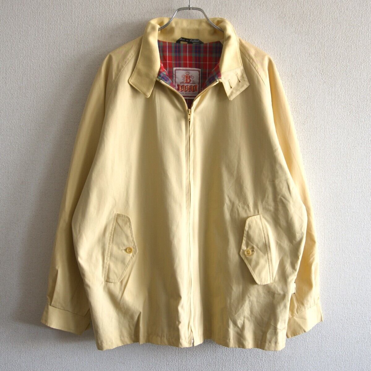 【美品】 BARACUTA 【G4 スウィングトップ ドライビングコート】42 イエロー イングランド製 バラクータ 26020772 美品】 BARACUTA 【G4 スウィングトップ ドライビングコート】42
