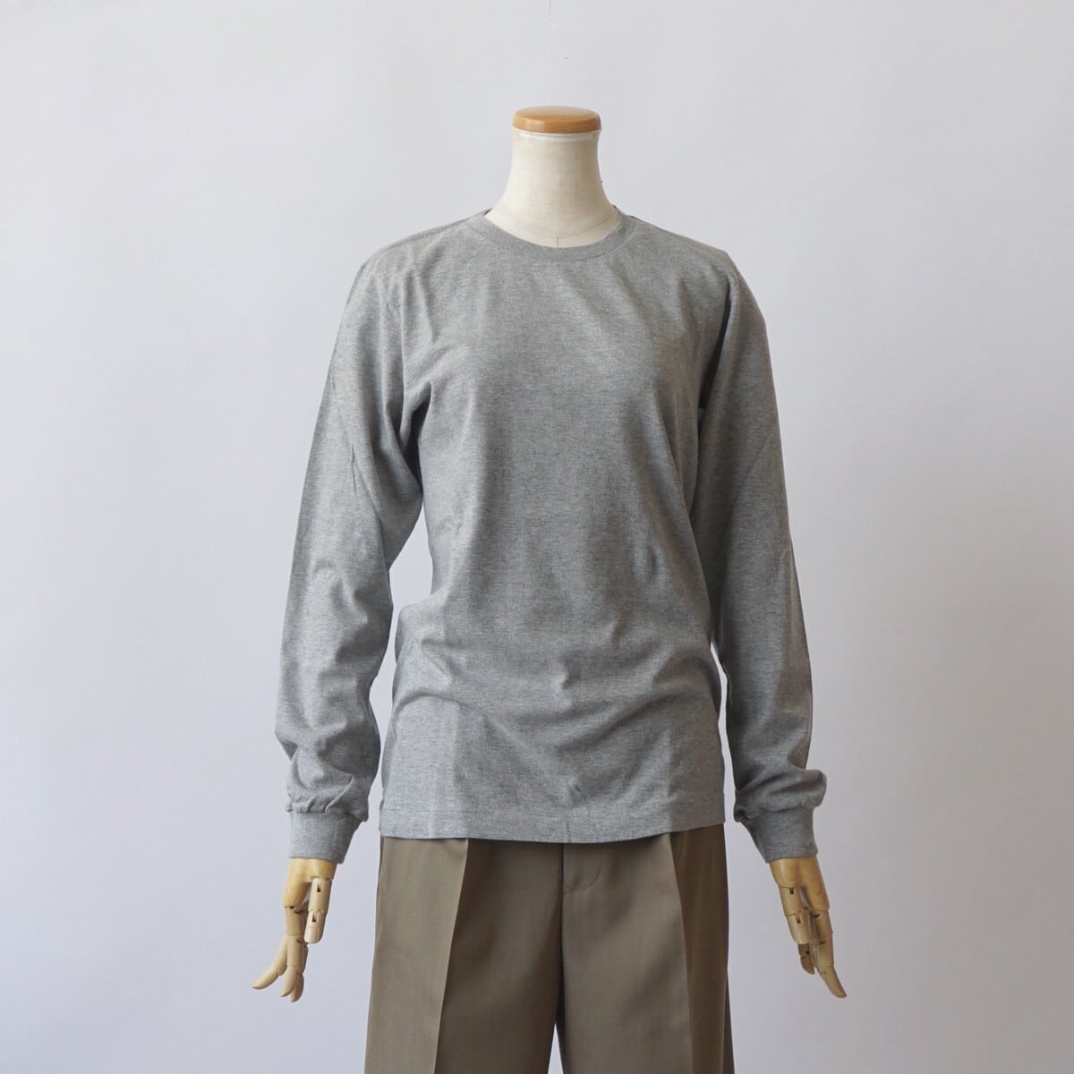 トップス AURALEE SEAMLESS L/S TEE Namu Shop - Auralee Seamless L/S Tee - Heather Gray