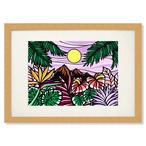 Art Print A4（Moon Mountain）with Frame