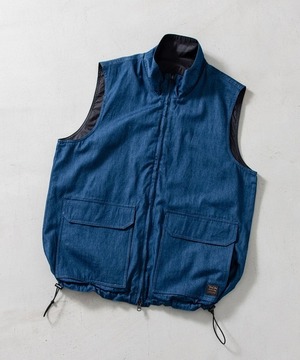 【TAION UNISEX】NONDOWN MILITARY REVERSIBLE HINECK VEST