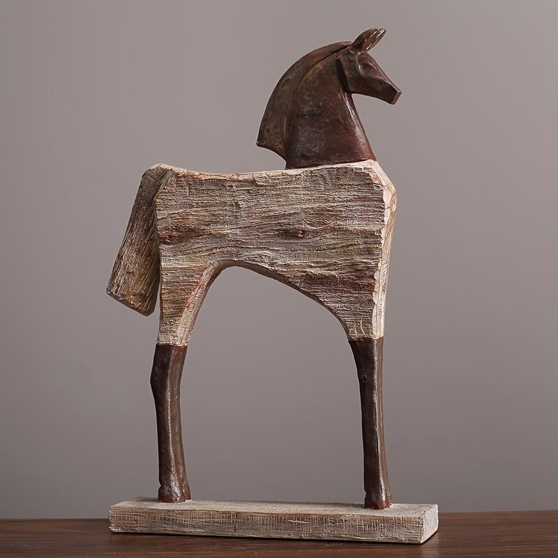 オブジェ 馬 雄牛 ヴィンテージ調 抽象的 フォルム おしゃれ かわいい