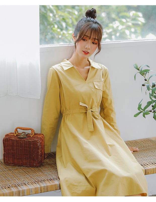 ロング丈ワンピース カジュアルワンピース レディースファション S M L