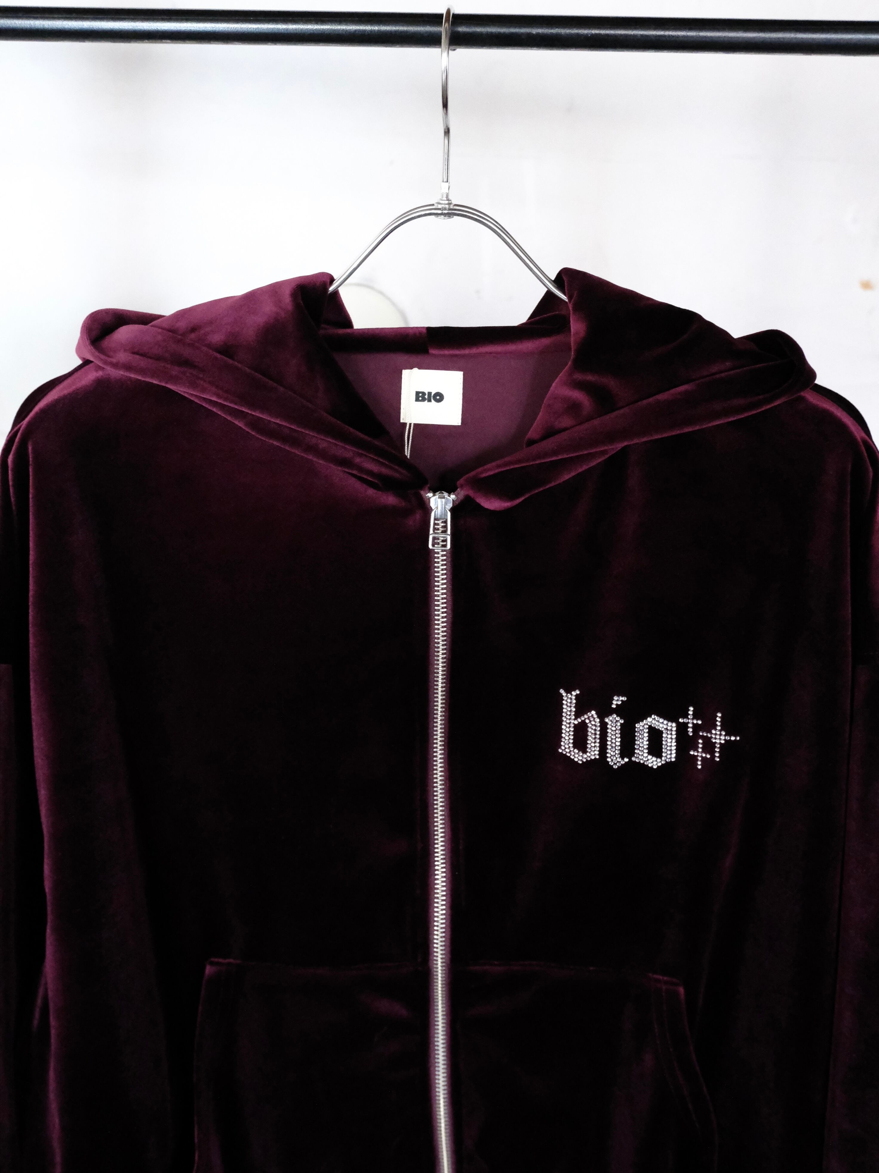 BIO VELOUR HOODIE bio wear ベロア　ポーカーズ BIO】 VELOUR HOODIE | THE OUR
