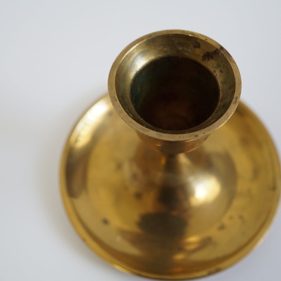 キャンドルホルダー2個セット(金) no.6 / ヴィンテージ