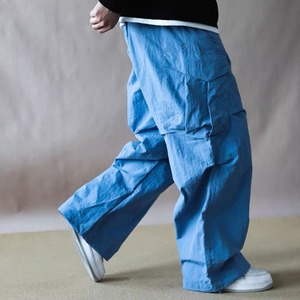 Wide cargo parachute pants 1409