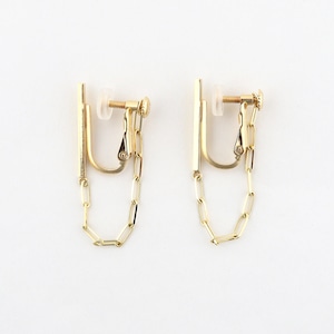 Bar & chain earring