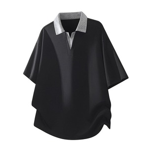 Two-tone short-sleeve polo shirt(MT1619)