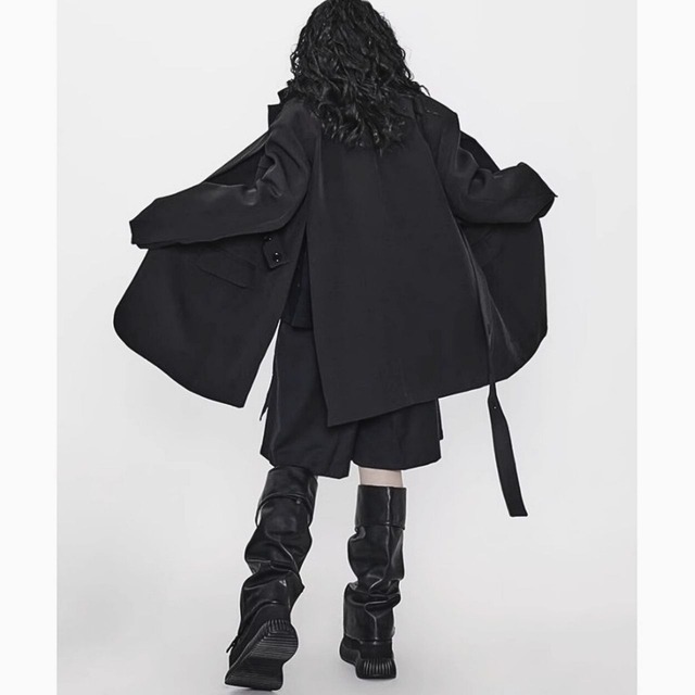 Bold slit trench coat C0749