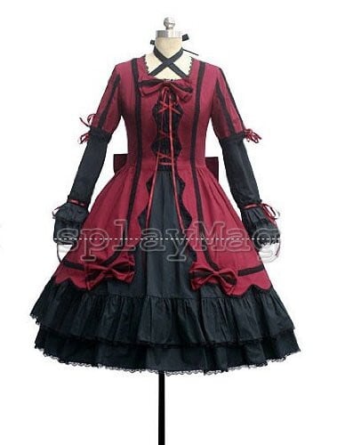 KL002 萌えゴシック ロリータ風 Sweet Gothic Lolita風 ワンピース 森