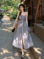 ノースリーブ ロング丈ワンピース G104CON0162