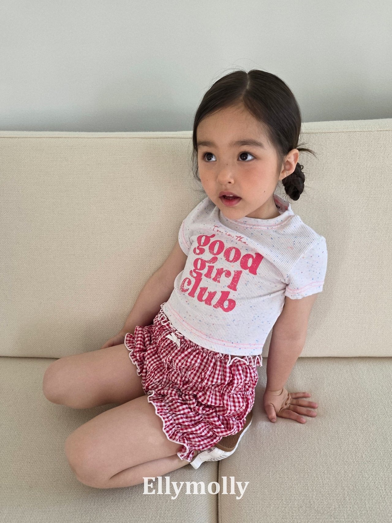 [ELLYMOLLY] Rainbow Crop Top (13/15) / [엘리몰리] 레인보우크롭티 (13/15)