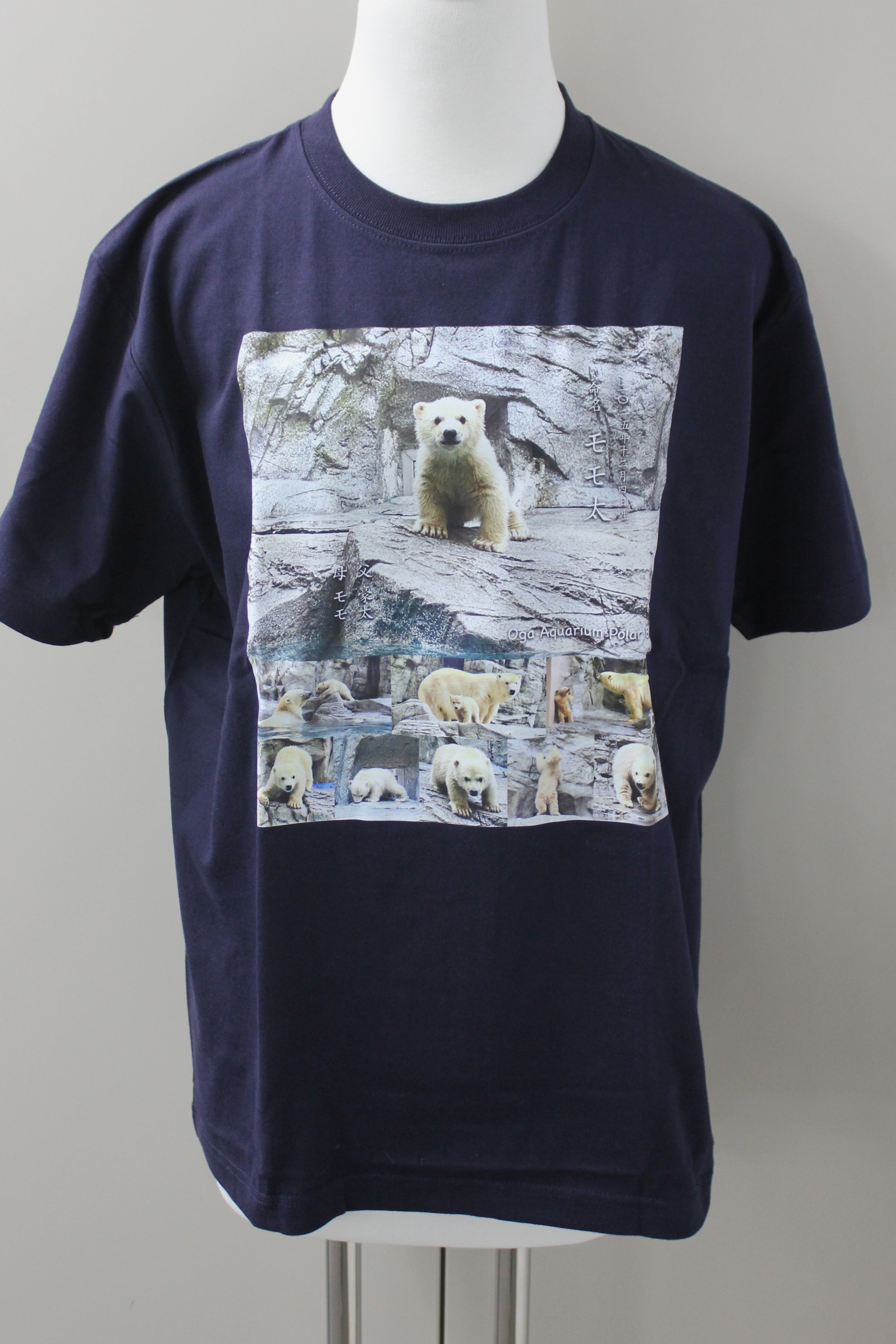 【極希少モデル・肉厚生地】SEESEE ワンポイントTシャツ 濃紺L XXL相当 Tシャツ モモ太（ネイビー） | 男鹿水族館GAO Online Shop